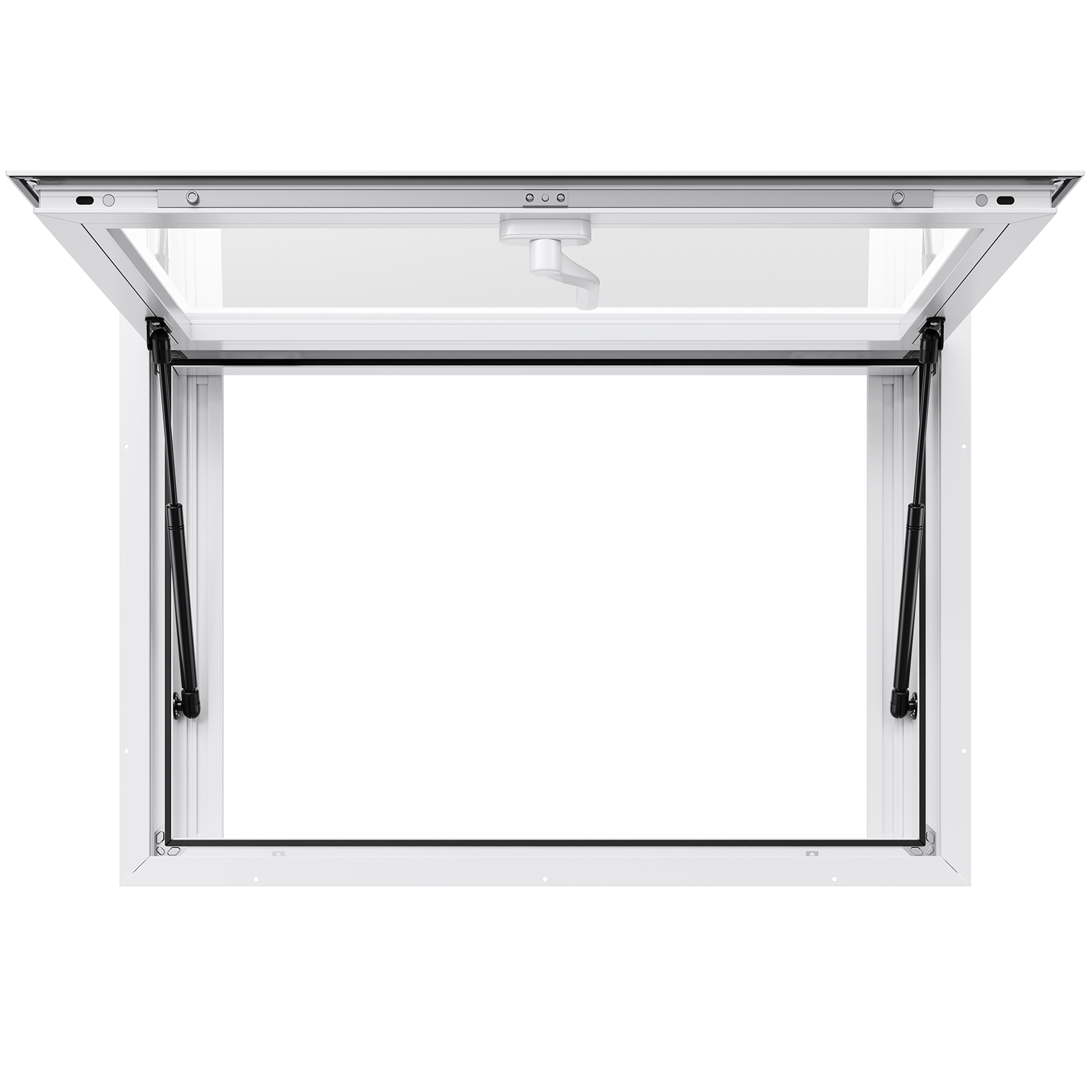 Uimoso Concession Stand Service Window with Aluminum Alloy Awning for Food Truck
