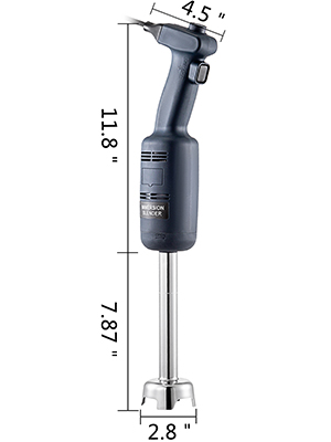 VEVOR Commercial Immersion Blender 220W Power, Hand Held Mixer with 6.3 ...