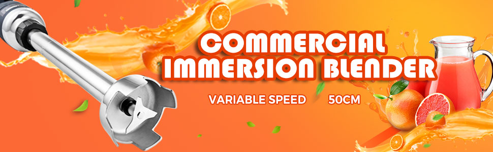 VEVOR Commercial Immersion Blender 19.7 Commercial Hand Mixer Constant Speed