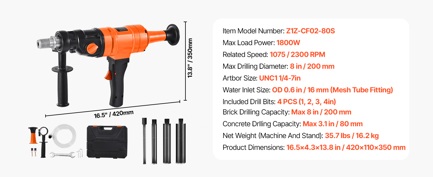 8 inch type B drill