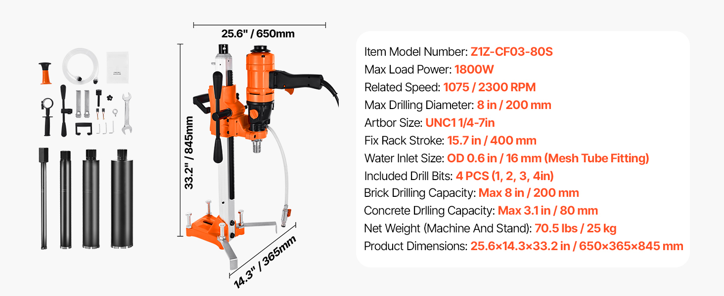 8 inch type A drill