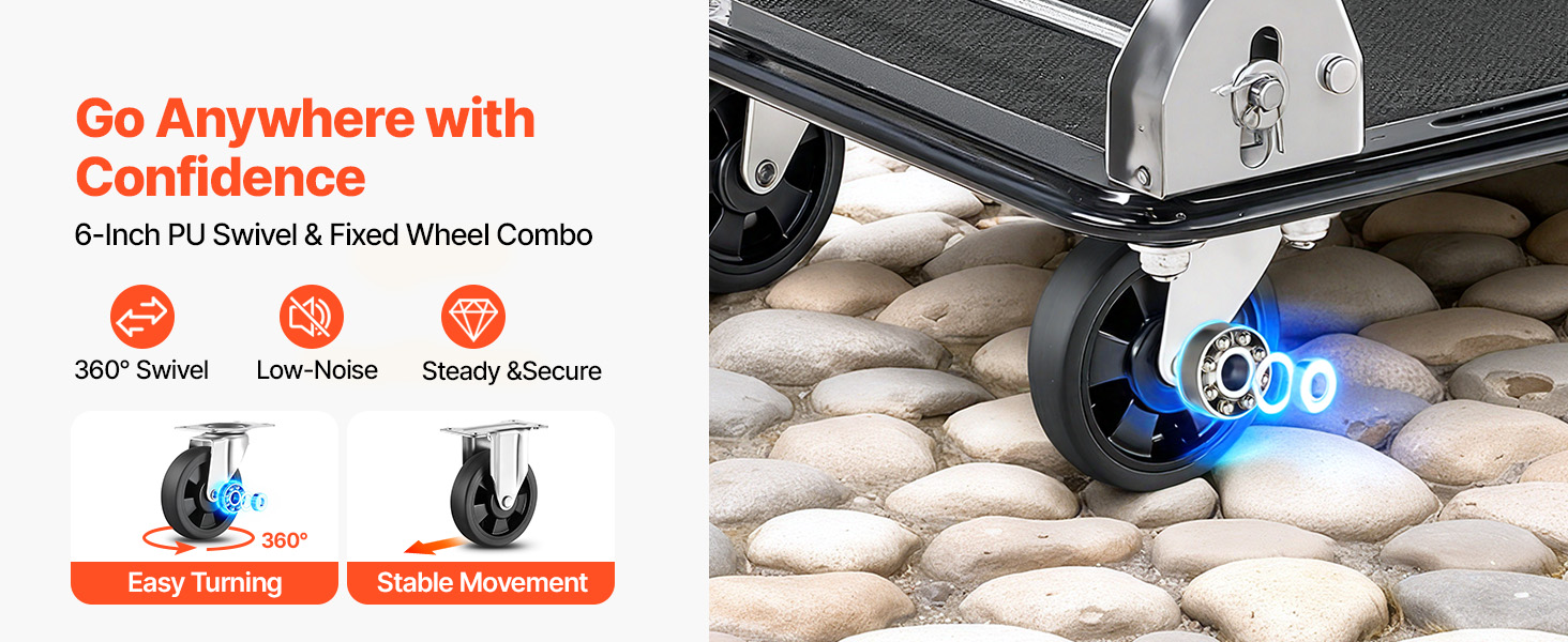 Plattformwagen 317kg 2 Etagen klappbar Transportwagen Werkstatt Lager Büro Platform Truck A100 2.3w