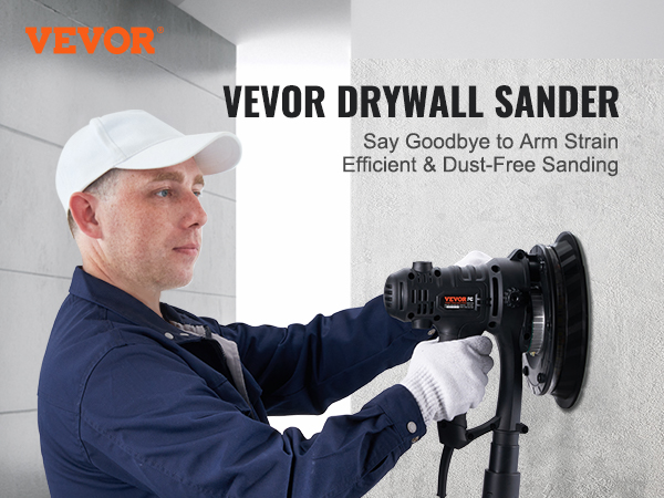 Drywall Sander,800W Brush Motor,1200-2300RPM