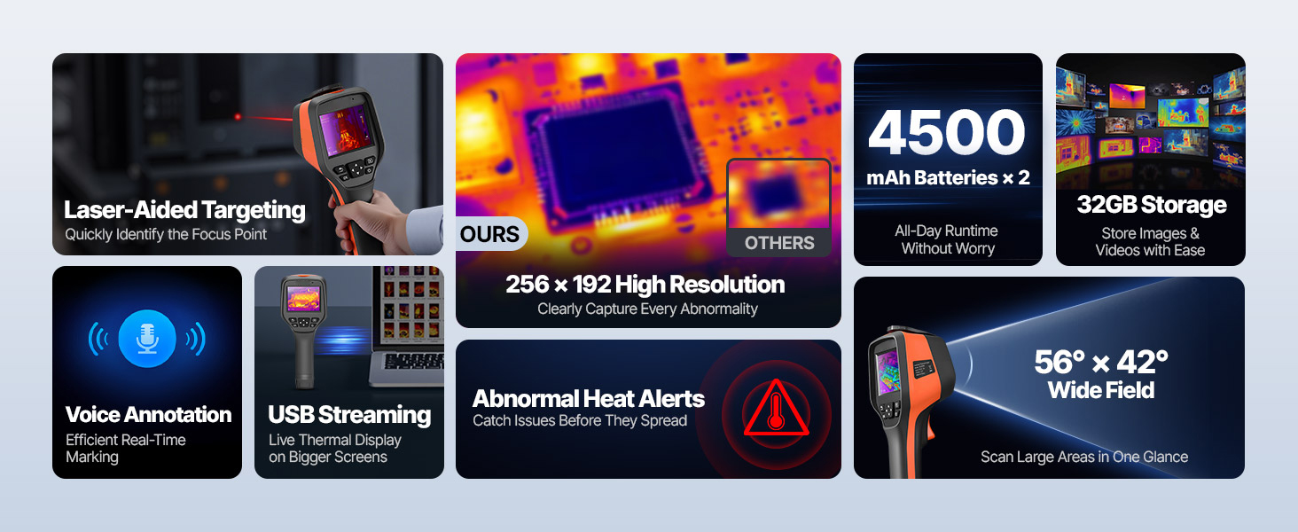 thermal imaging screen view