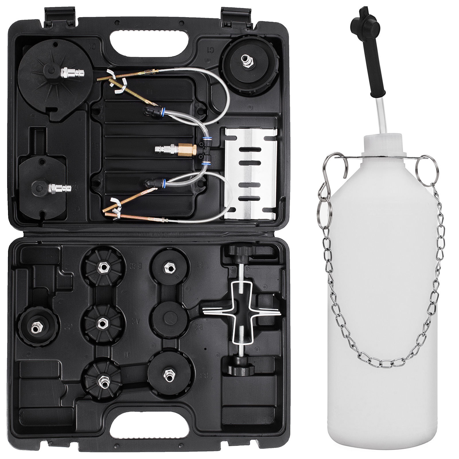 VEVOR Pneumatic Air Pressure Bleeder Tool Kit Brake Bleeding Garage Workshop Mechanics In The Air Compressor Accessories Department At - Foto 6