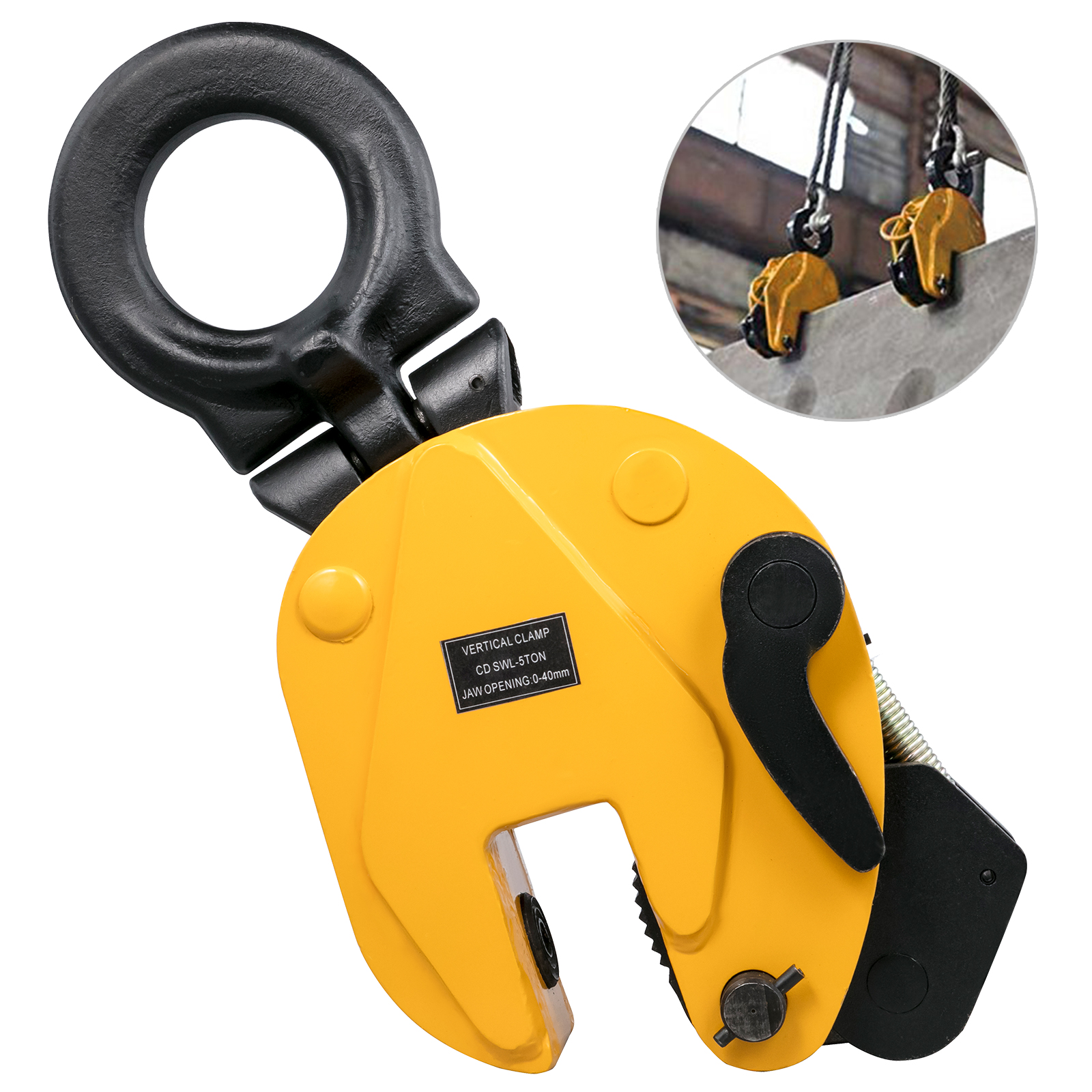 Vertical Locking Lifting Plate Clamps 1760 LBS Capacity 