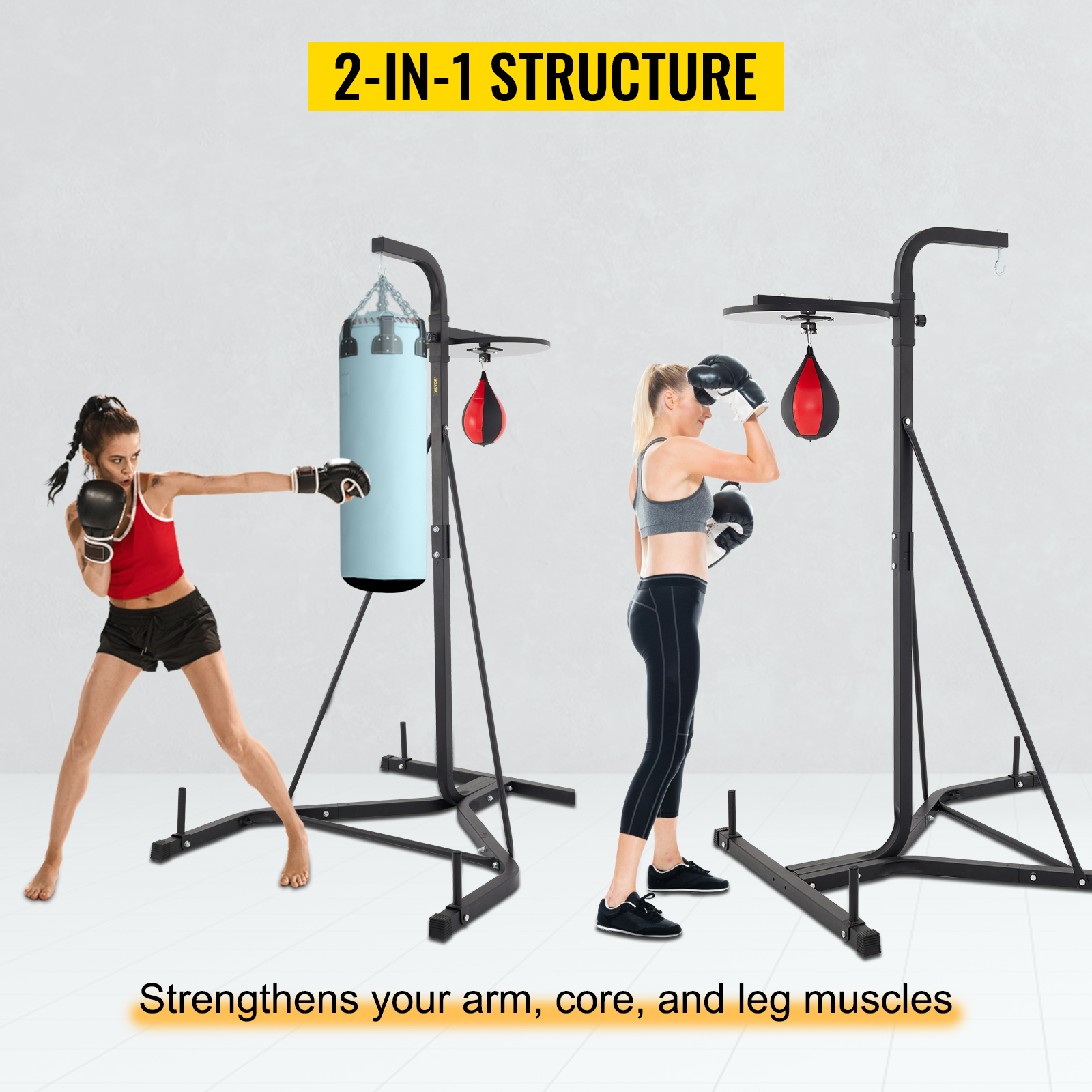 VEVORbrand Free Standing Punching Bag Stand, Unisex Boxing Set, Foldable  Single Station Heavy Bag Stand, Punching Ball, Boxing Punching Speed Ball,  Boxing Bag with Boxing Rack, for Training 
