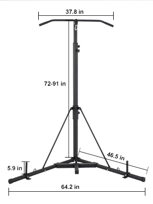 Free Standing,Boxing Bag,Chin Pull Up Bar