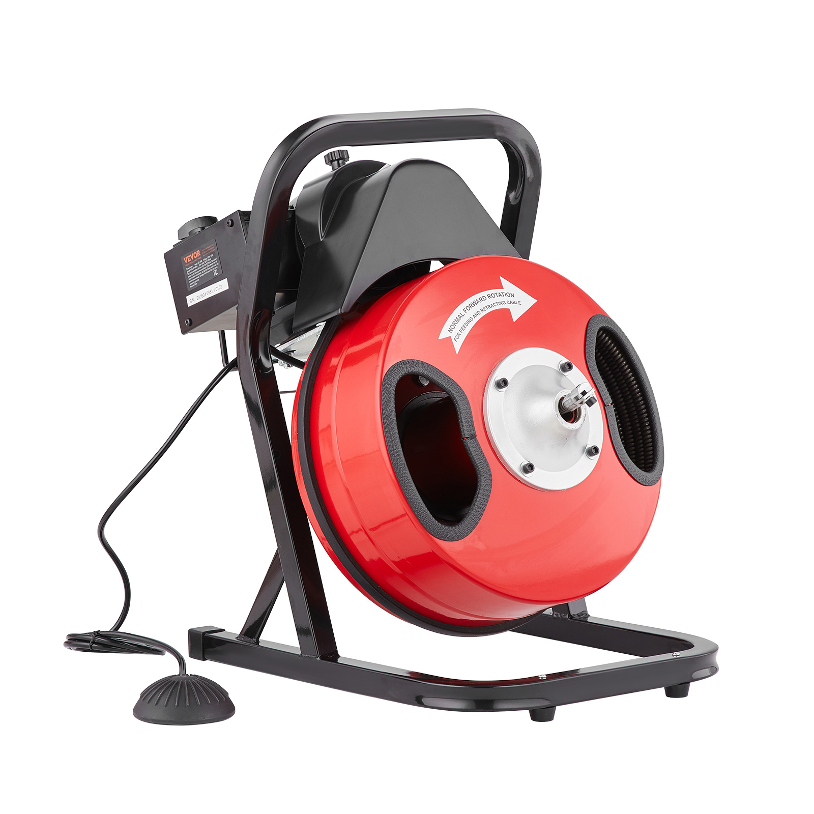 VEVOR Drain Cleaner Machine 50/66/75/120'x3/8-7/8" Sewer Snake Auger Manual Feed - Picture 72 of 98