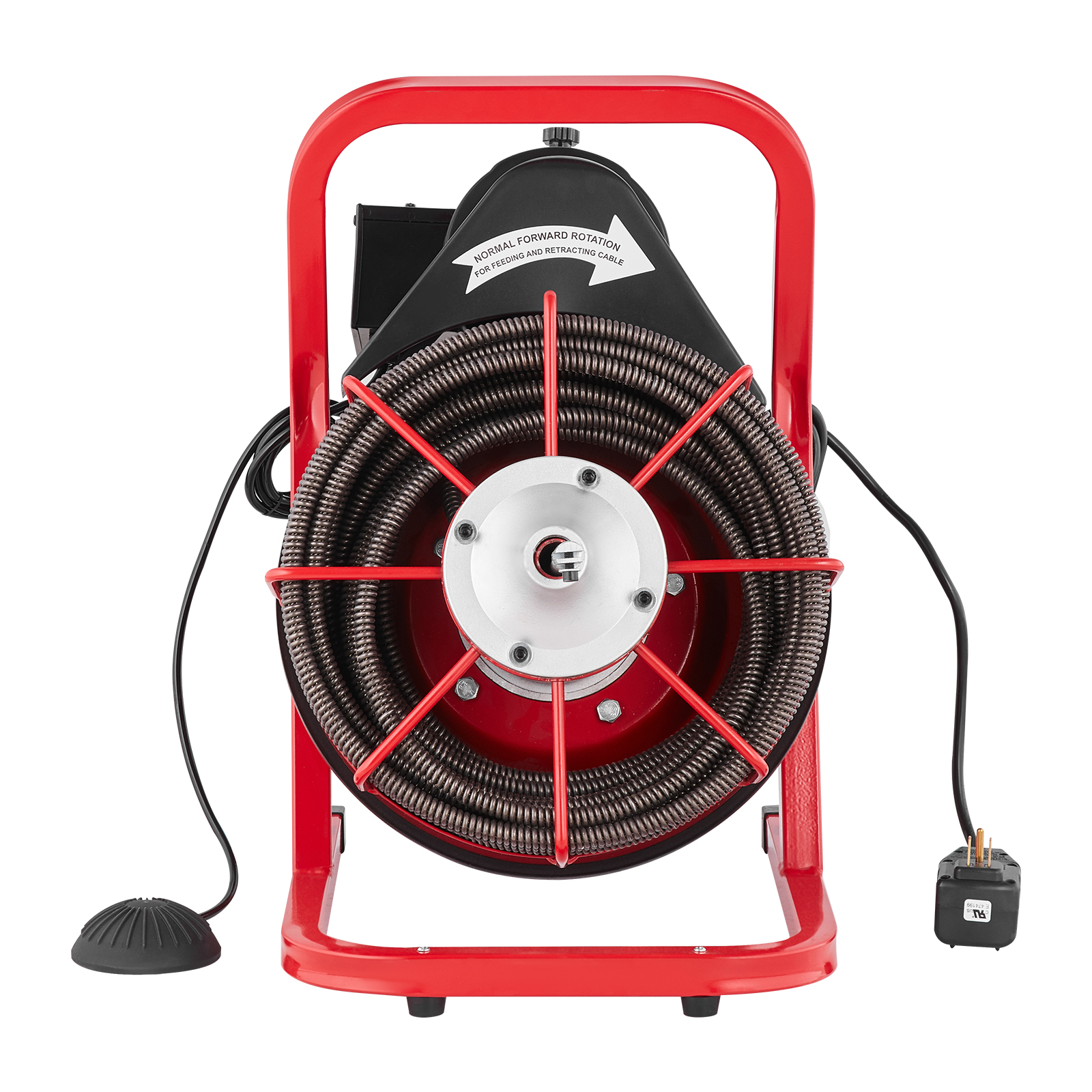 VEVOR Drain Cleaner Machine 50/66/75/120'x3/8-7/8" Sewer Snake Auger Manual Feed - Picture 60 of 98