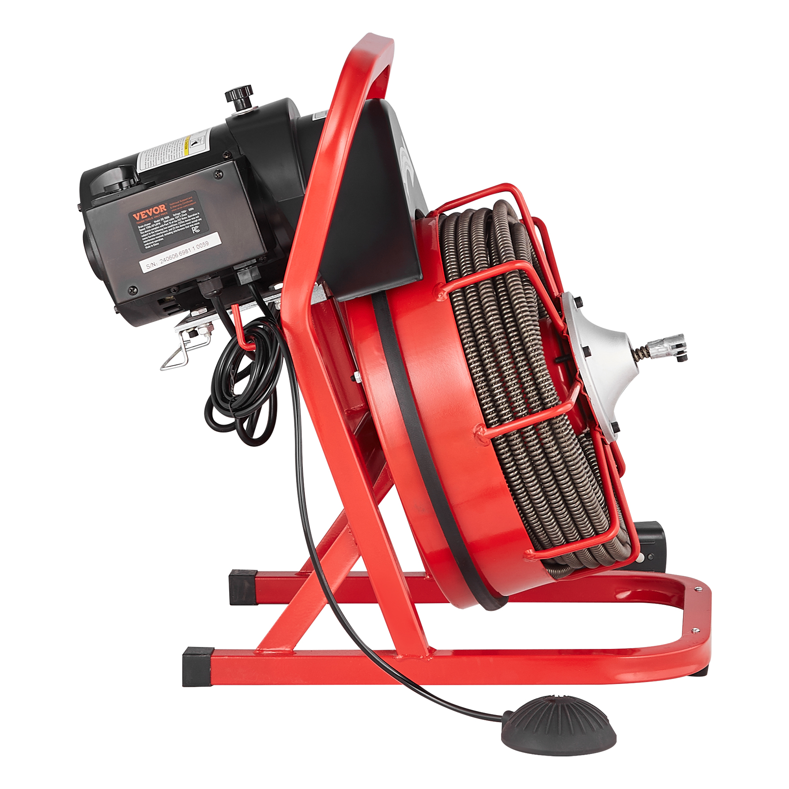 VEVOR Drain Cleaner Machine 50/66/75/120'x3/8-7/8" Sewer Snake Auger Manual Feed - Picture 61 of 98