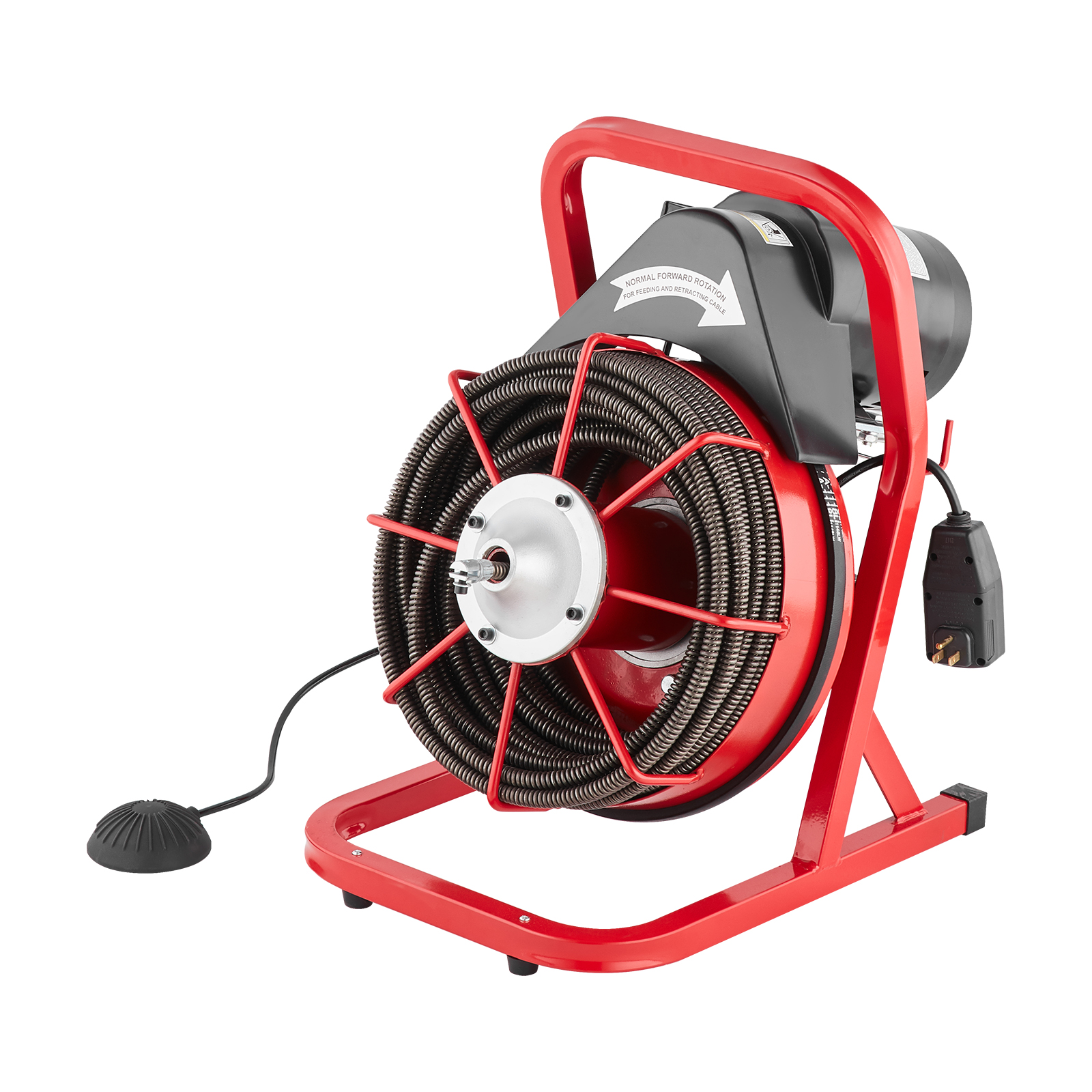 VEVOR Drain Cleaner Machine 50/66/75/120'x3/8-7/8" Sewer Snake Auger Manual Feed - Picture 59 of 98