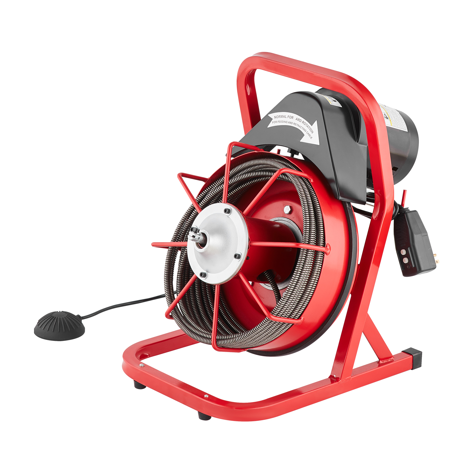 VEVOR Drain Cleaner Machine 50/66/75/120'x3/8-7/8" Sewer Snake Auger Manual Feed - Picture 95 of 98