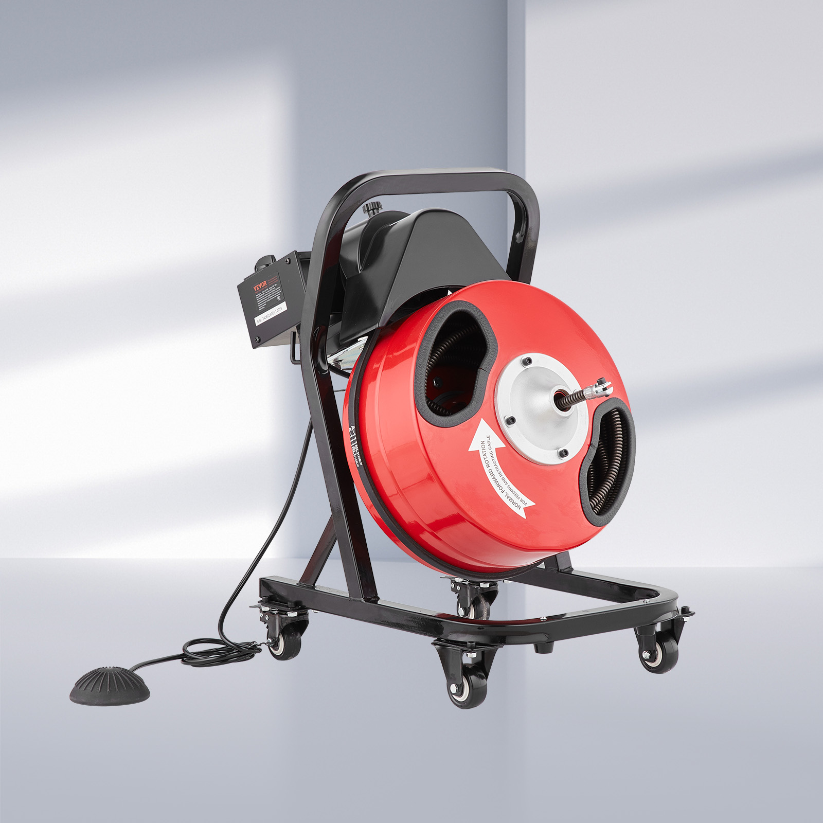 VEVOR Drain Cleaner Machine 50/66/75/120'x3/8-7/8" Sewer Snake Auger Manual Feed - Picture 46 of 98