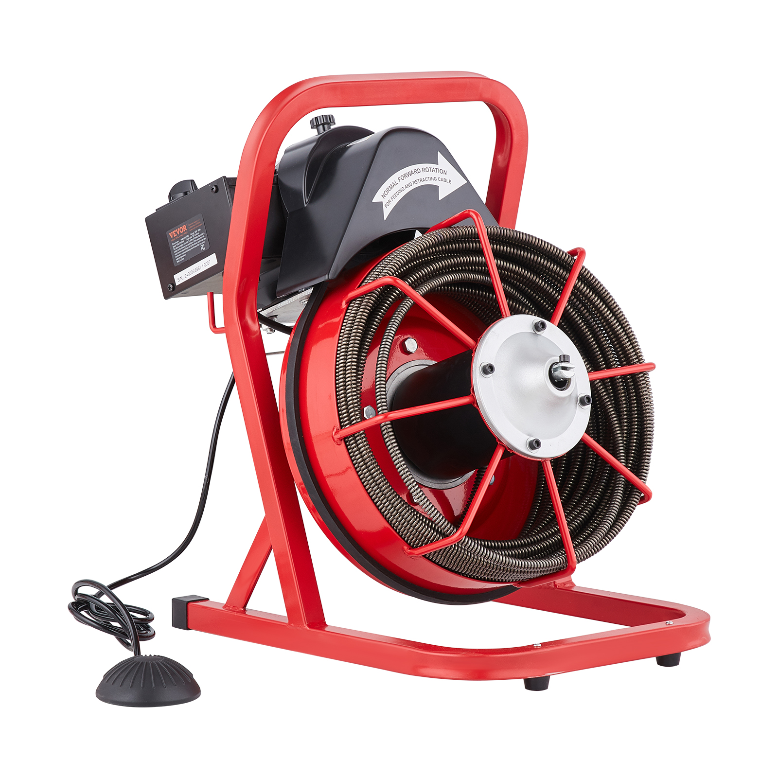VEVOR Drain Cleaner Machine 50/66/75/120'x3/8-7/8" Sewer Snake Auger Manual Feed - Picture 86 of 98