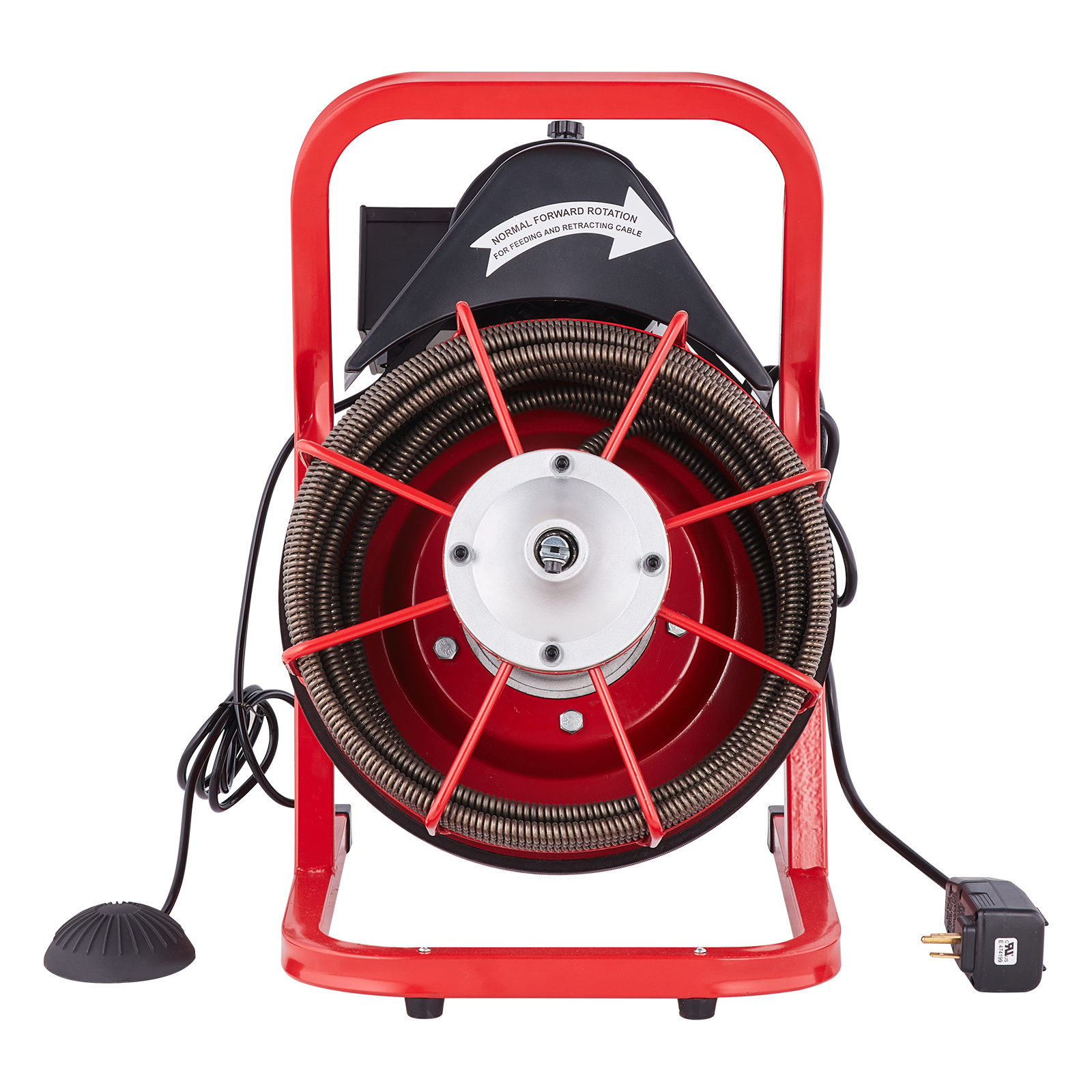 VEVOR Drain Cleaner Machine 50/66/75/120'x3/8-7/8" Sewer Snake Auger Manual Feed - Picture 36 of 98
