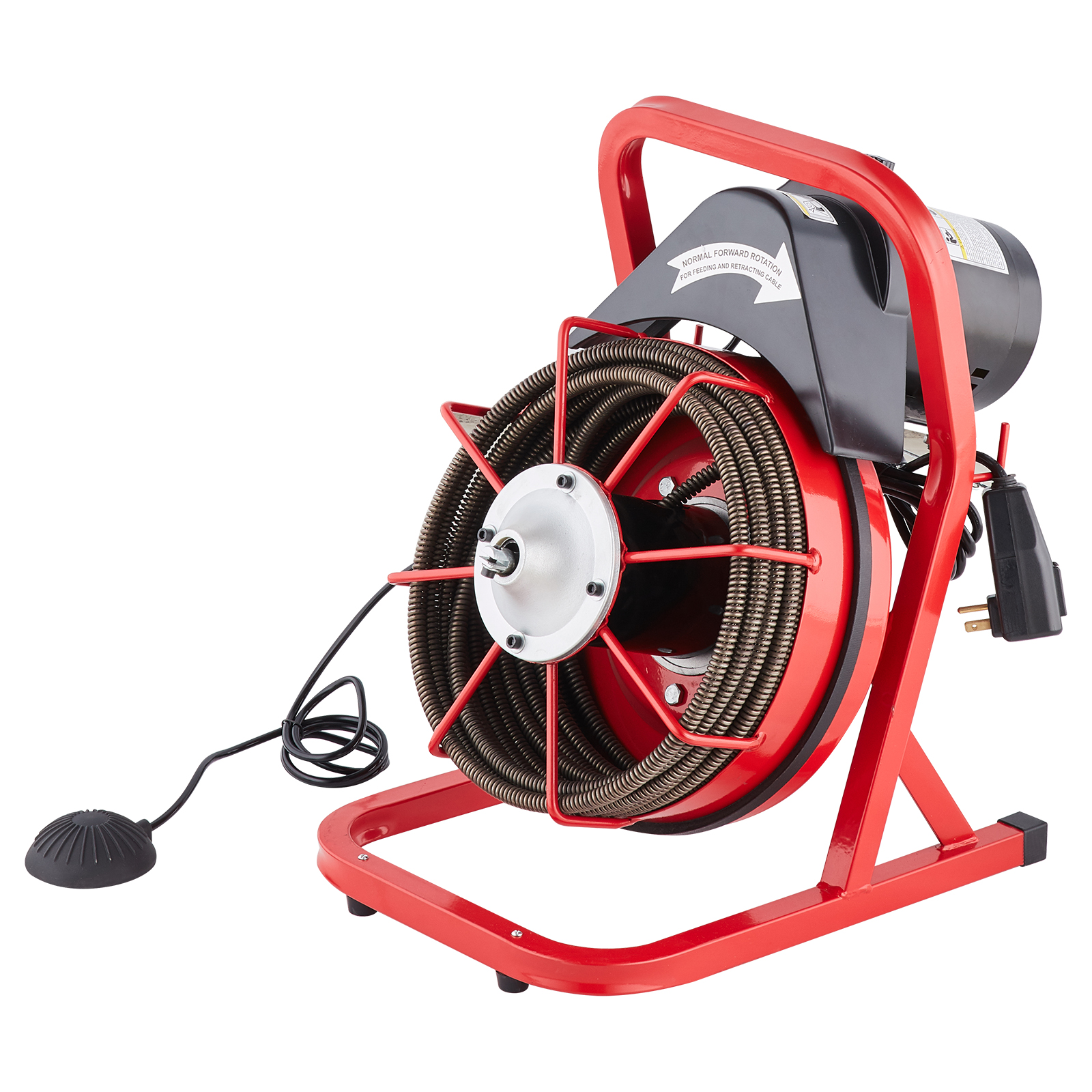 VEVOR Drain Cleaner Machine 50/66/75/120'x3/8-7/8" Sewer Snake Auger Manual Feed - Picture 35 of 98