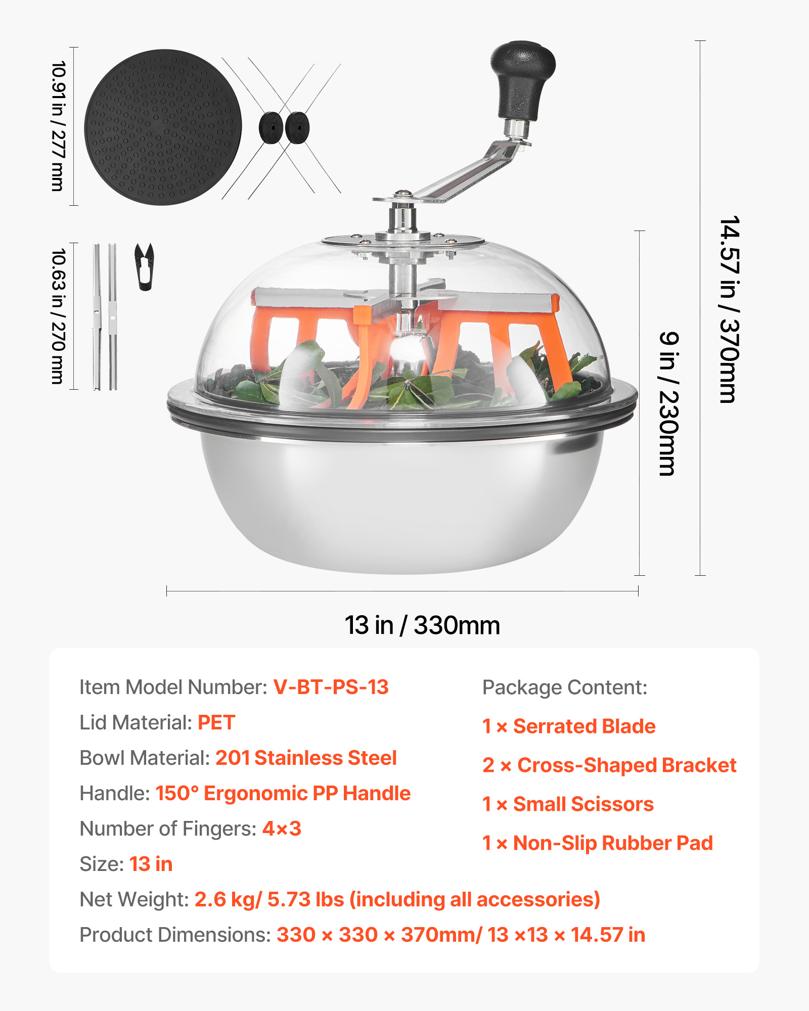 VEVOR 13" 16" 19" Manual Bud Leaf Trimmer Hydroponic Bud Bowl Trimming Machines