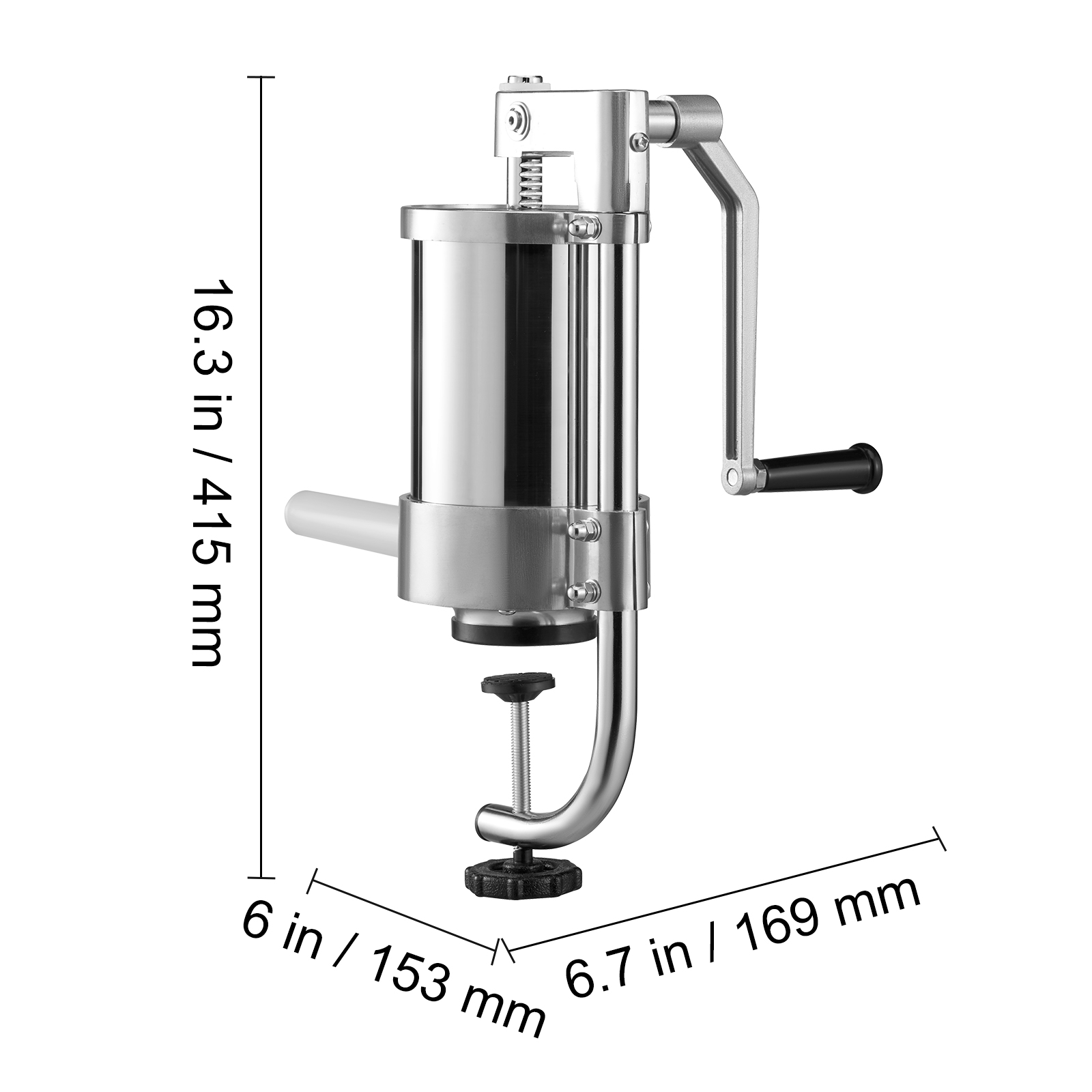 Uimoso Manual/Electric Sausage Stuffer 1.5-25 L Vertical/Horizontal for Home Use - Produktbild 7