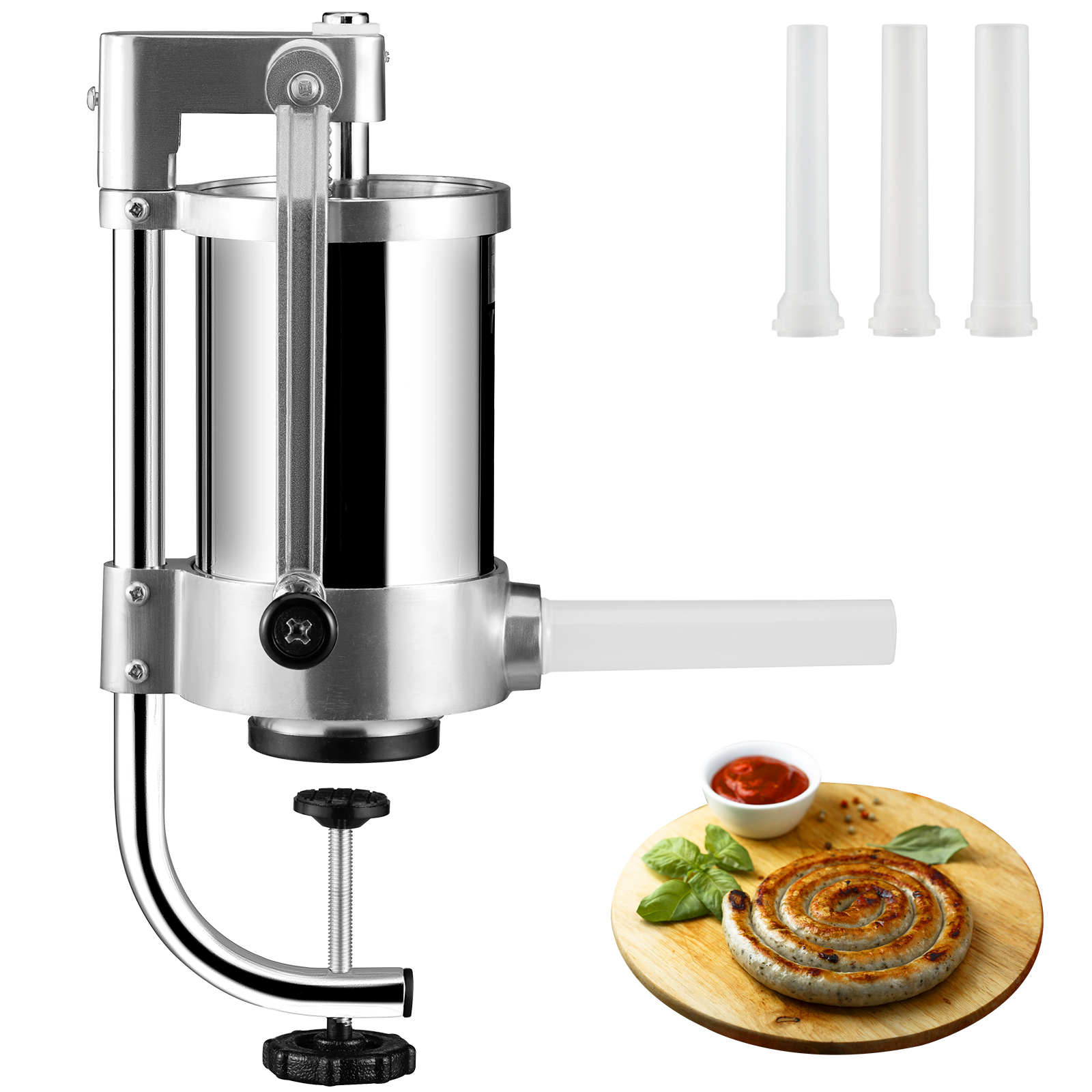 Uimoso Manual/Electric Sausage Stuffer 1.5-25 L Vertical/Horizontal for Home Use - Produktbild 8