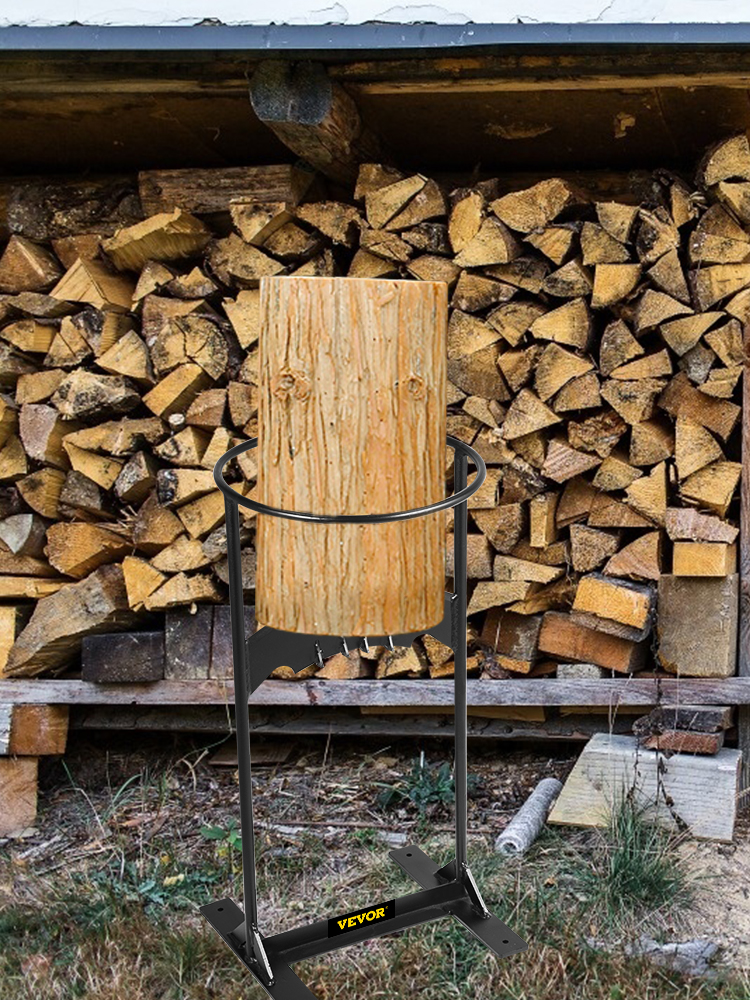 Fendeur de bois mural en acier au carbone, fendeuse de bois de