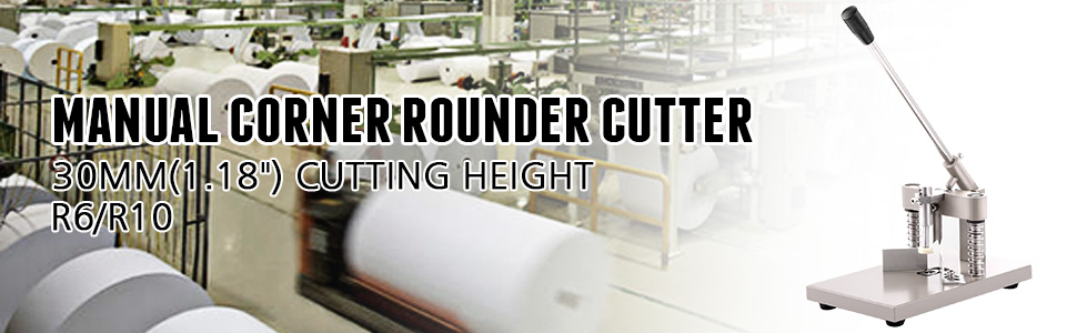 VEVOR Corner Rounder Cutter 2 Dies R6 R10 Corner Cutter with Paper