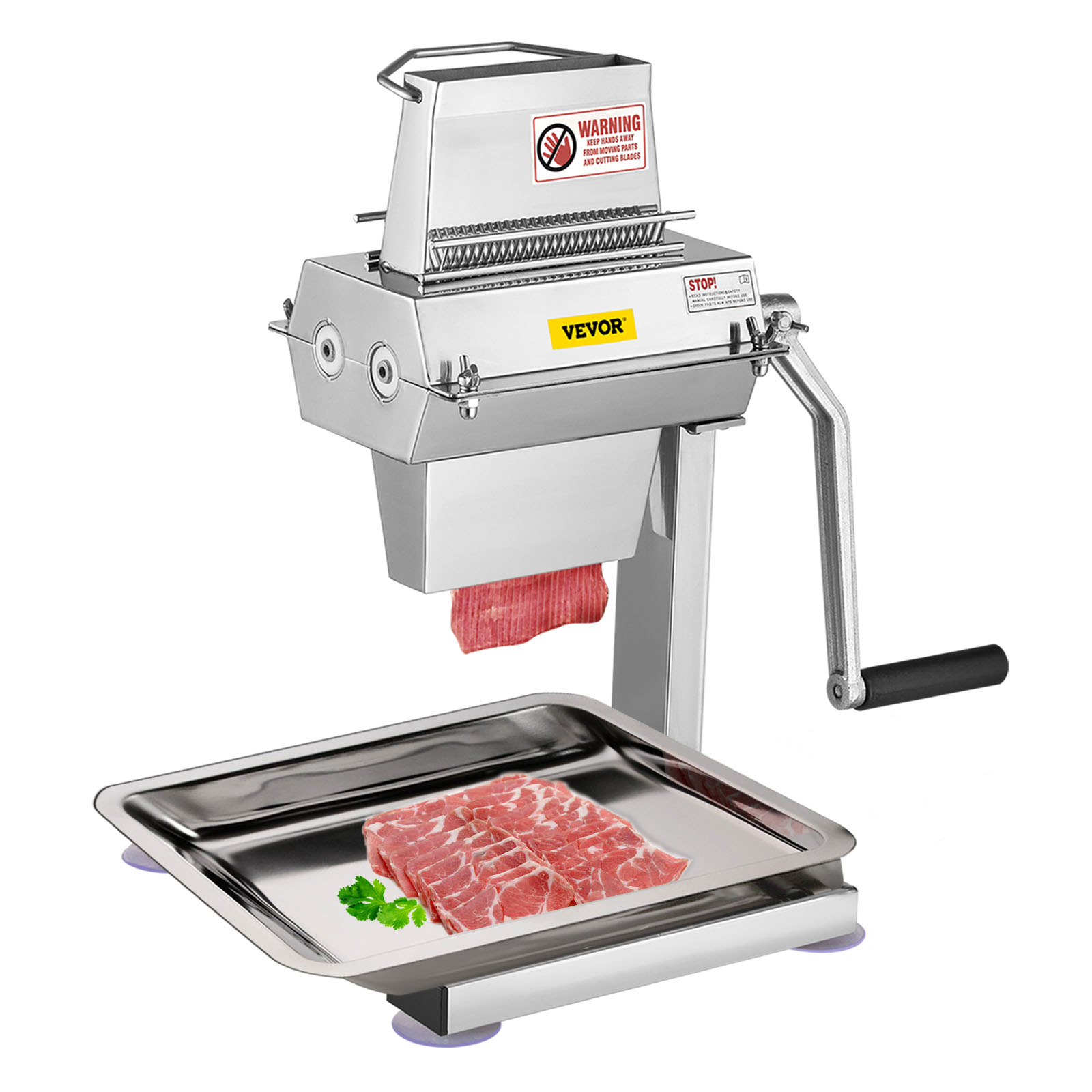 Stainless Steel Meat Tenderizer – Manual Steak Tool, Black Or White Handle Options