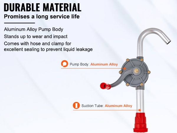 Compact Manual Barrel Pump Aluminum Alloy Rotary Hand Crank Oil Barrel Drum  Pump Pumping Petrol Fuel for Drum Barrels
