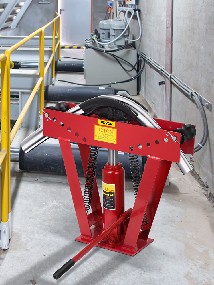VEVOR 12 Ton Exhaust Tubing Bender 1/2 Inch Square Hydraulic Hand Pump