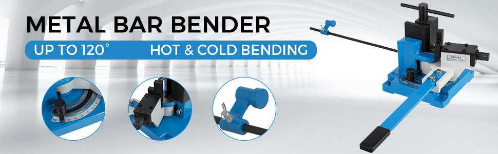 VEVOR UB-100A Universal Bender Hot & Cold Flat/Round/Square Metal Bending 120° 
