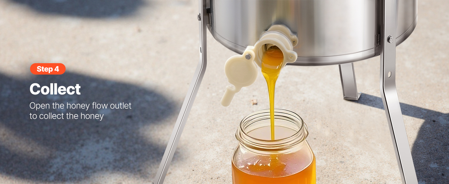 Manual Honey Extractor 4/8 Frame Beekeeping Honeycomb