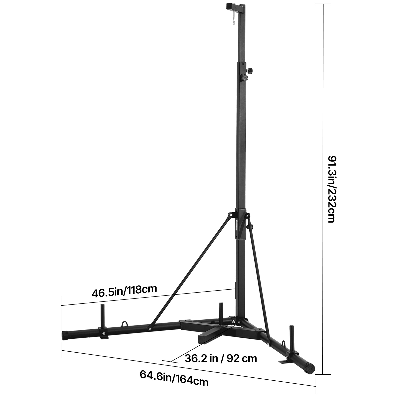 Uimoso Durable Steel Punching Bag Stand for Boxing and Fitness Training - Produktbild 7