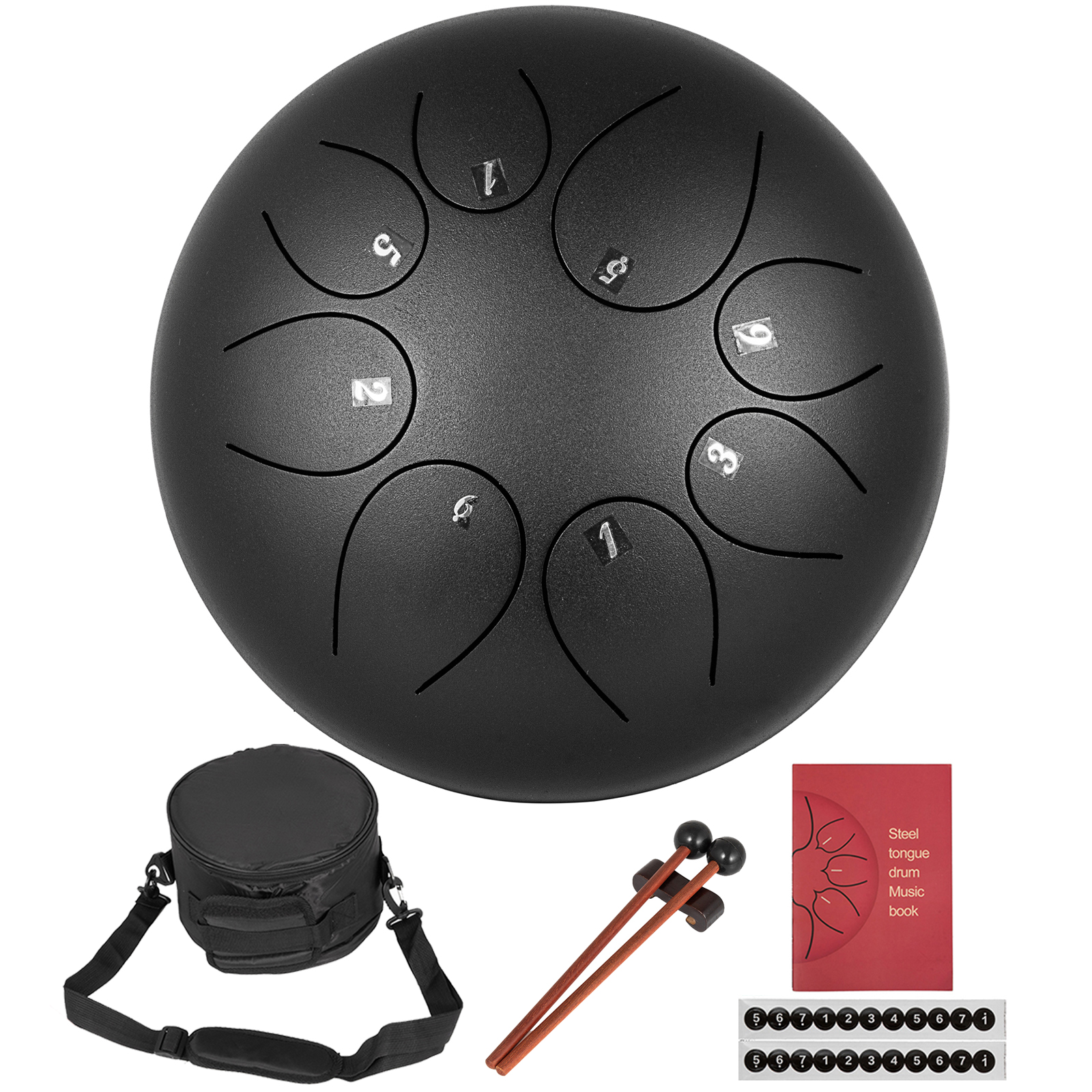 10 inch Steel Tongue Drum Percussion Instrument Theropy Healing Drum with Bag 