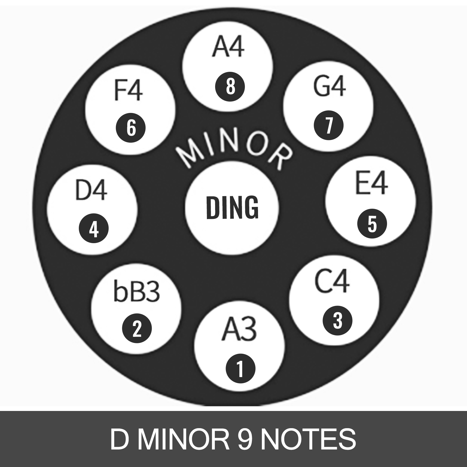 VEVOR Handpan 9 Notes D Minor Handpan Drum 21.9 Inches (55.6cm) In Diameter  Hangdrum Instrument