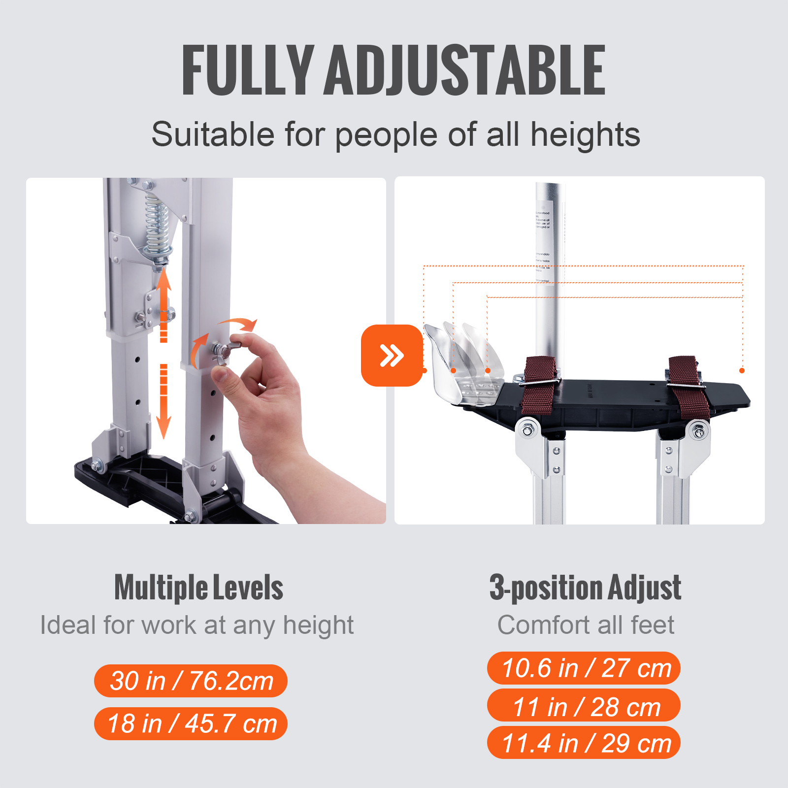 Title 3, VEVOR Drywall Stilts 18