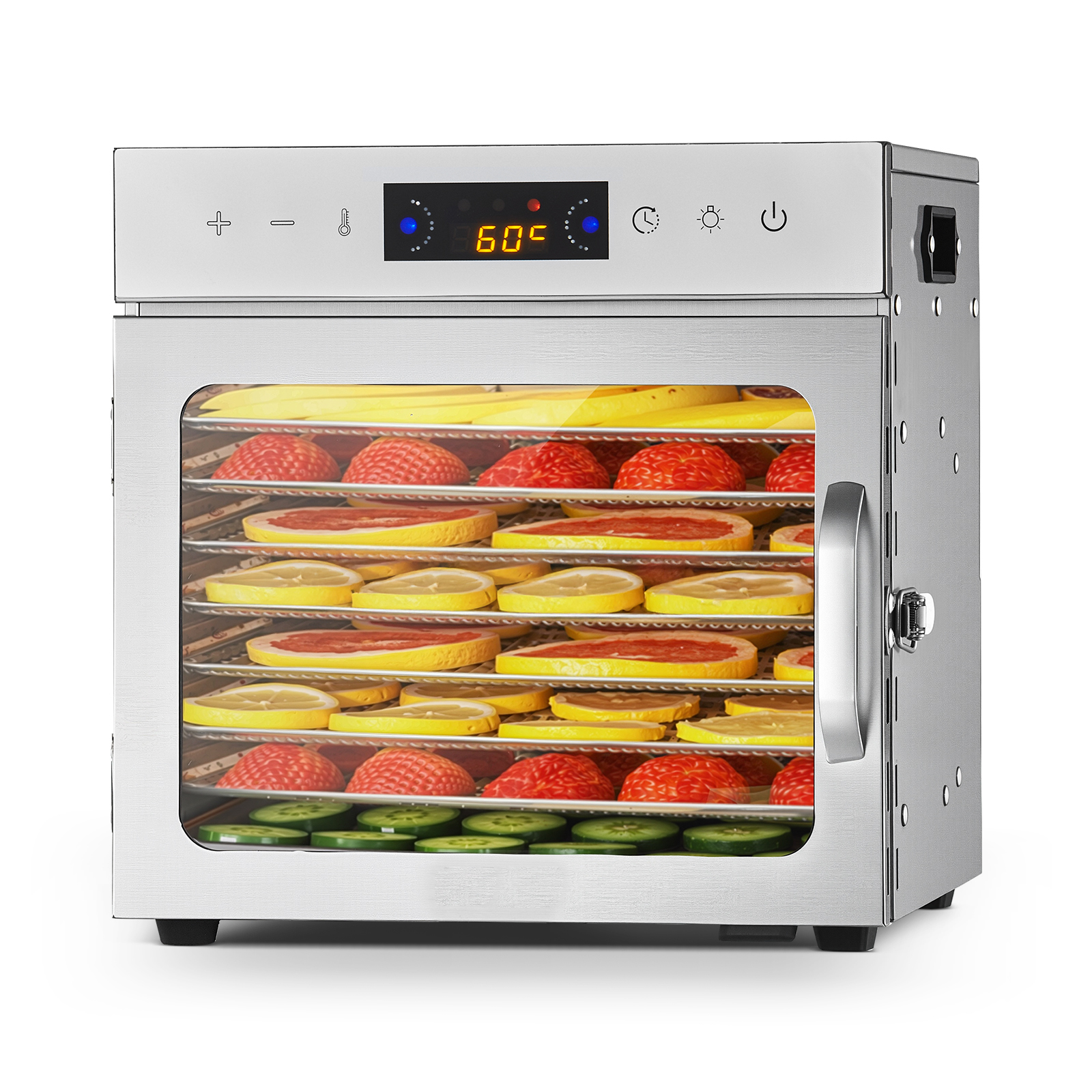 5/6/10/12 Trays Food Dehydrator Machine Fruit Jerky Drying Adjustable Time - Picture 62 of 92