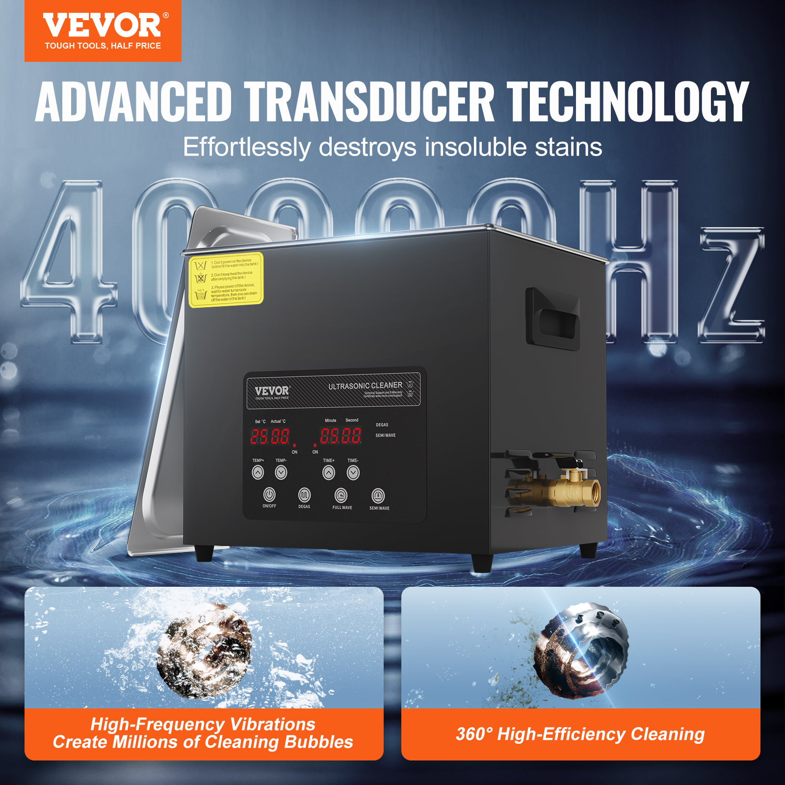 VEVOR Ultraschallreiniger 2-30L Reinigungsmaschine mit Timer Heizung & Korb - Bild 16 von 74