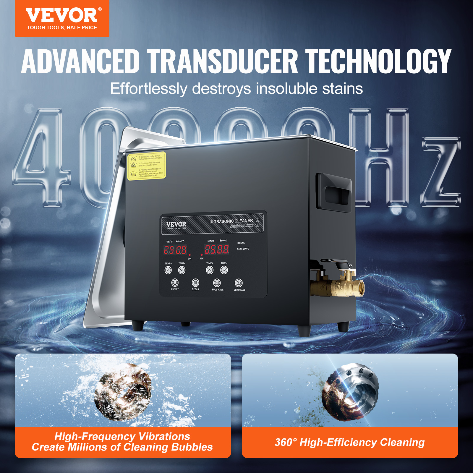 VEVOR Ultraschallreiniger 2-30L Reinigungsmaschine mit Timer Heizung & Korb - Bild 40 von 74