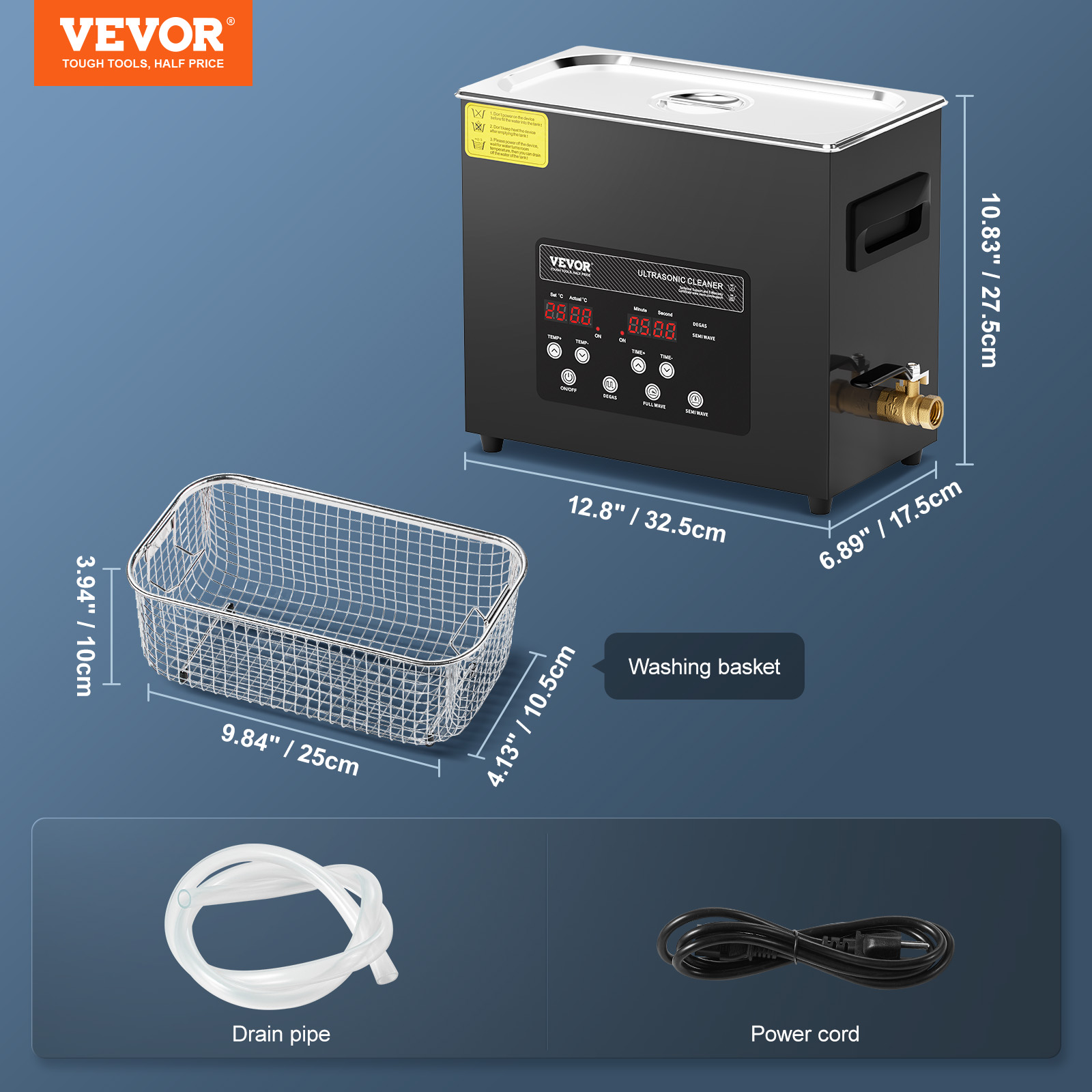 VEVOR Ultraschallreiniger 2-30L Reinigungsmaschine mit Timer Heizung & Korb - Bild 45 von 74