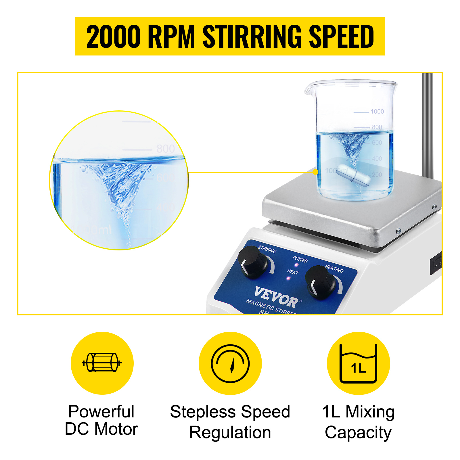 Steroglass - L'agitatore magnetico riscaldante STWH220 soddisfa in maniera  ottimale le esigenze dei laboratori chimici, garantendo prestazioni elevate  ed affidabili. Per assicurare un'elevata stabilità della temperatura ed  un'efficace resistenza