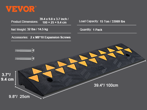 Curb ramp,3.7-inch,15 tons