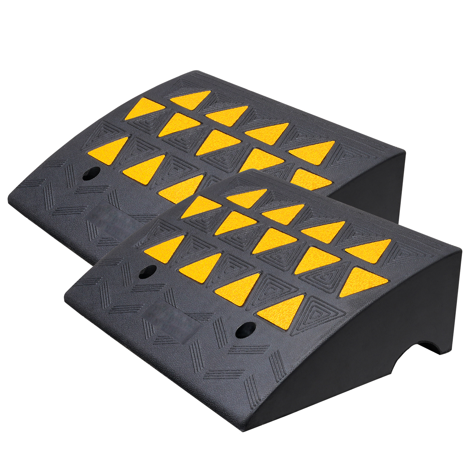 Mophorn Rubber Curb Ramp 2 Pack, 6