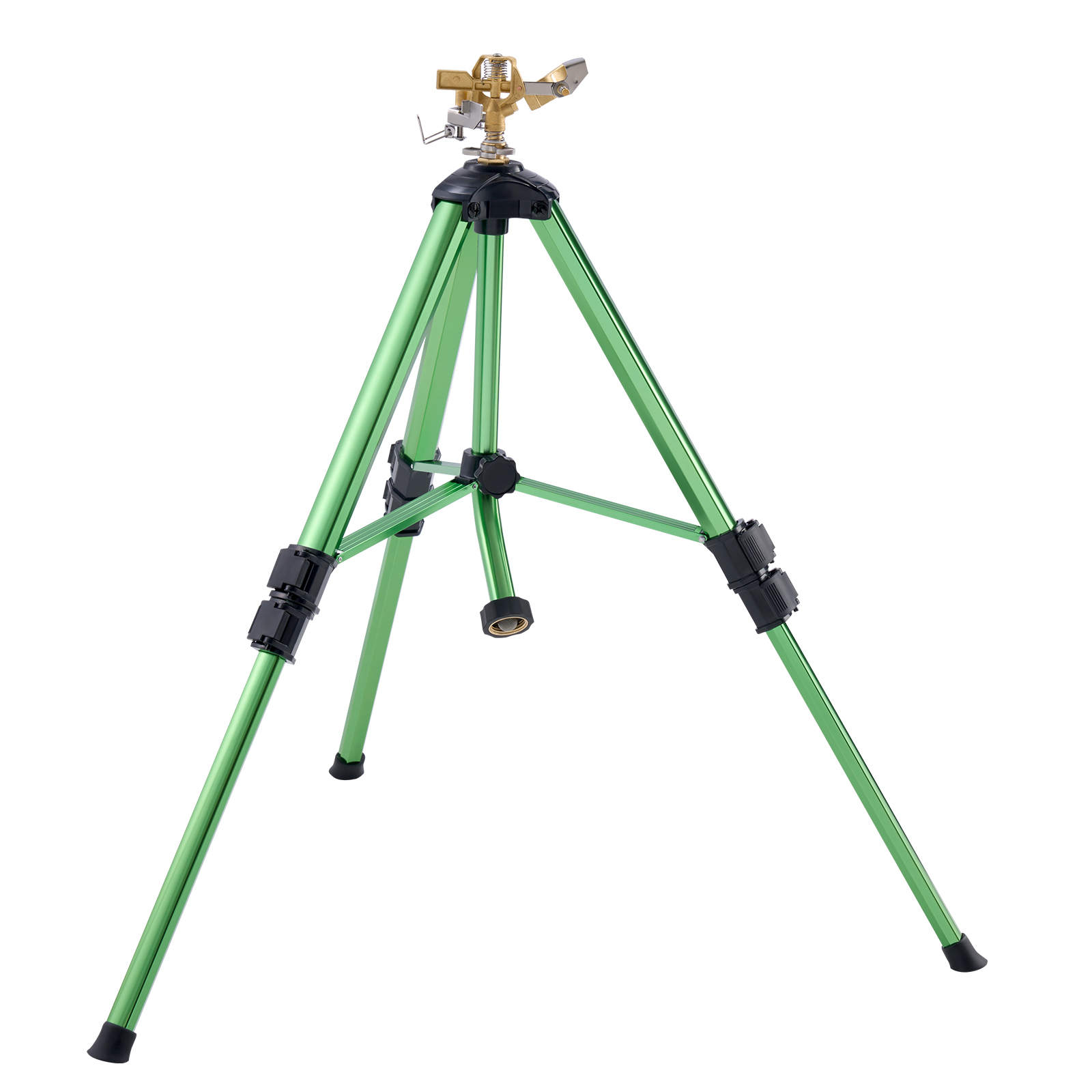 VEVOR Tripod Sprinkler 360° Spray Heavy Duty Sprinklers for Lawn Garden 1/2 Pack