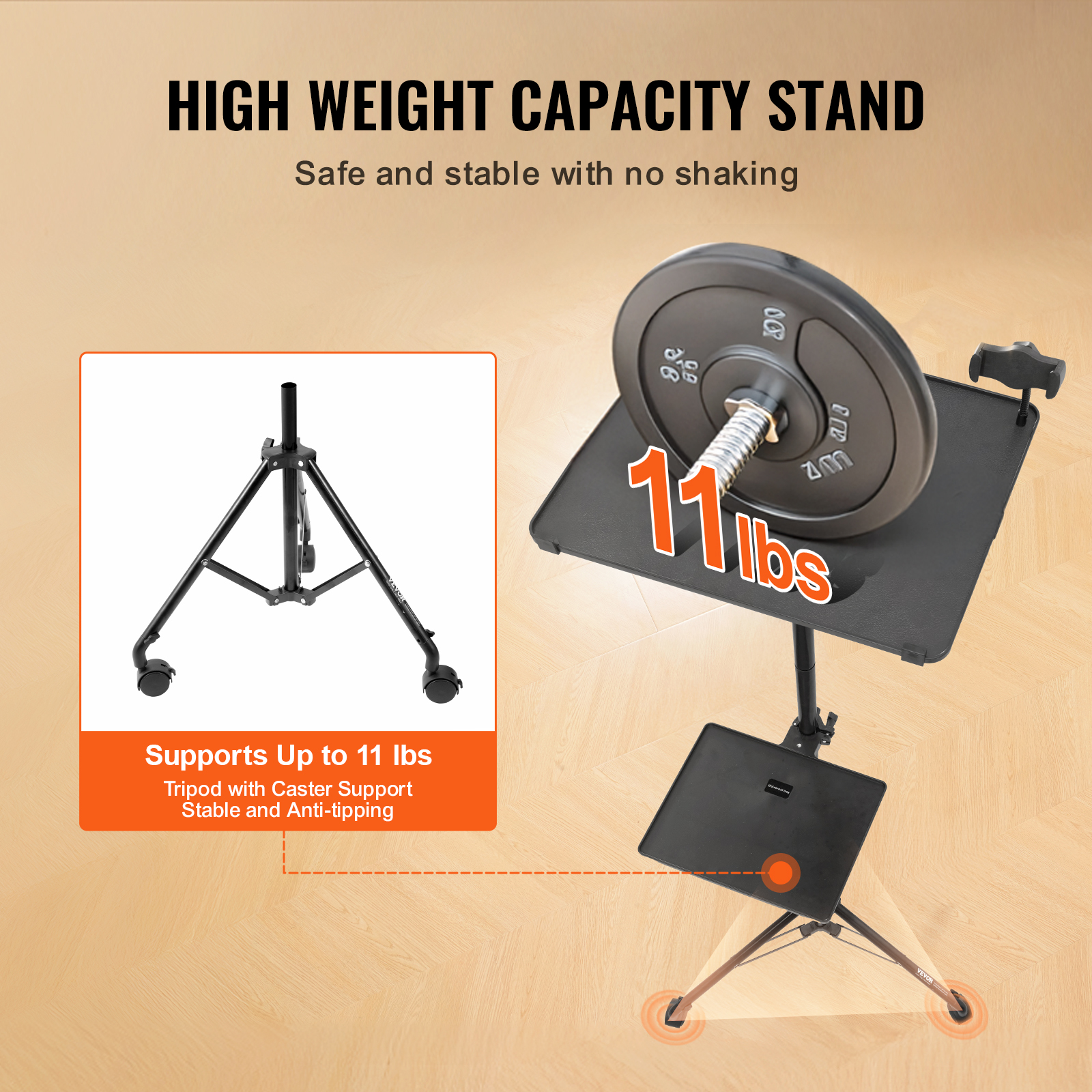 Projector Lift/Stand Laptop Floor/Tripod Stand Adjustable Height 57/59/63/67"