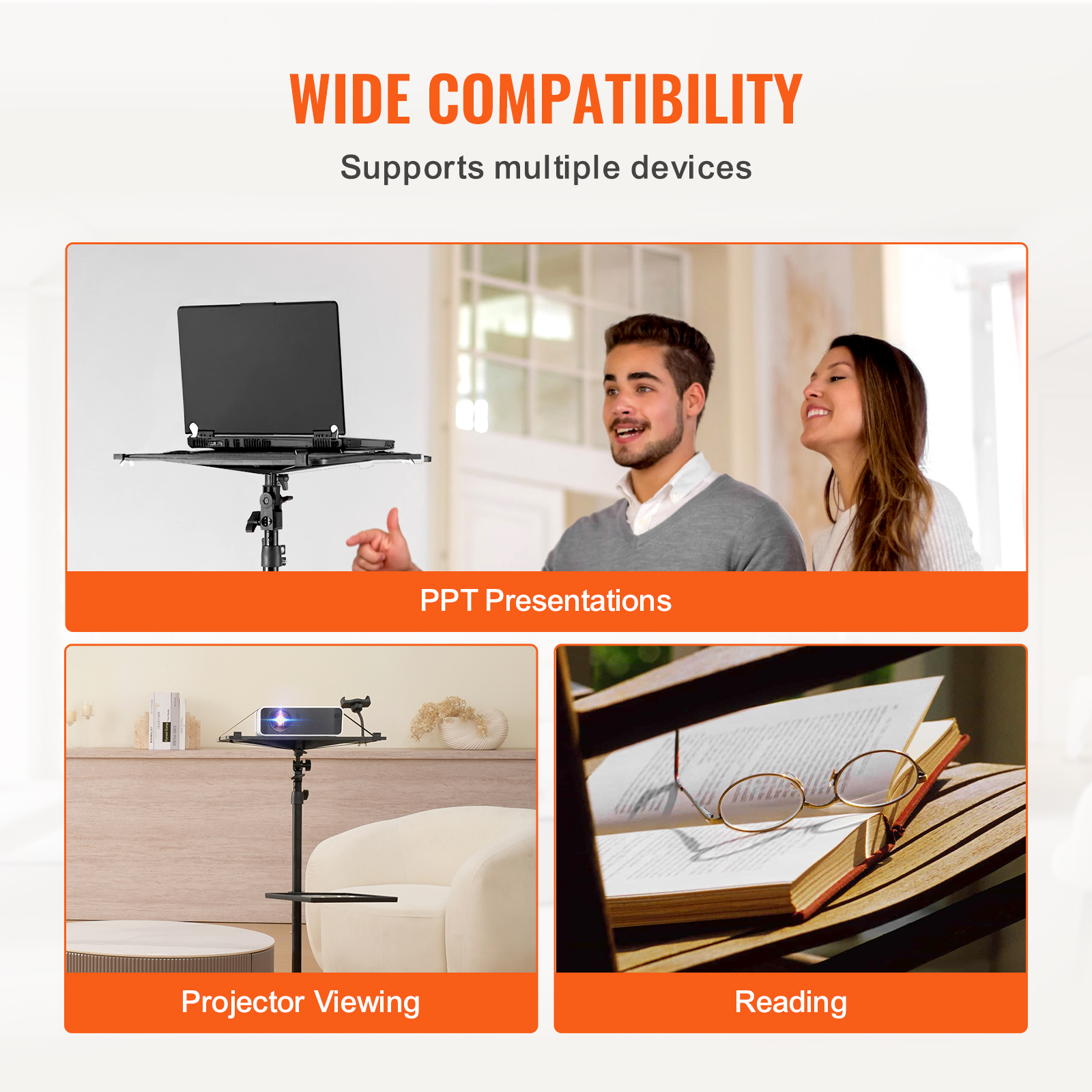 Projector Lift/Stand Laptop Floor/Tripod Stand Adjustable Height 57/59/63/67"