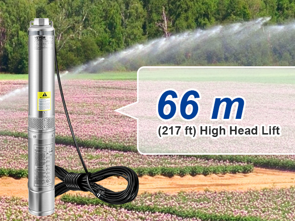 Pompa Sommergibile Aspirazione Piatta In Acciaio Inox 900W - Per Piscina, Acqua Sporca, 12500 L/h, Cavo 10m