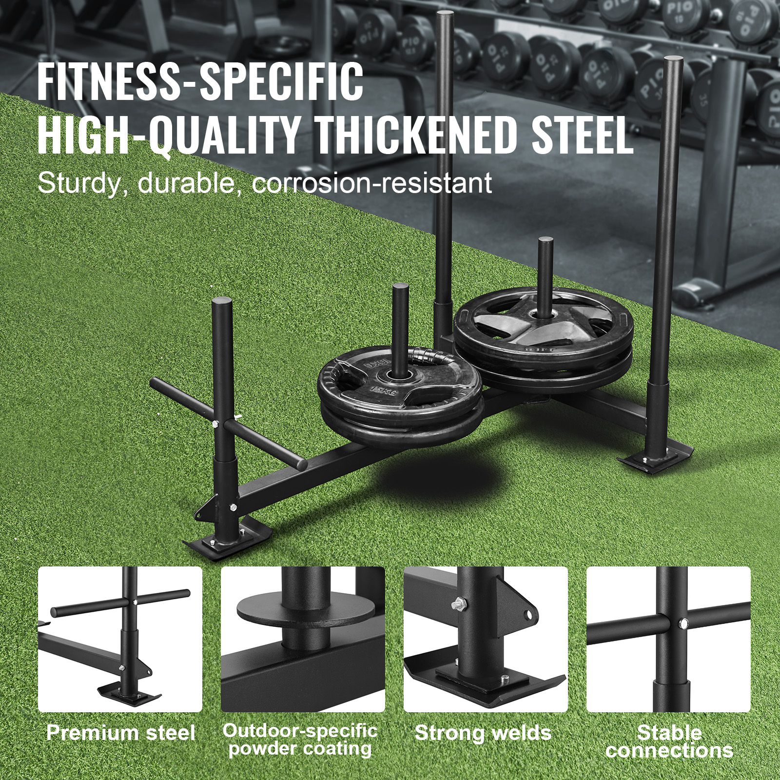 VEVOR Weight Power Pull Push Sled Fitness Strength Speed Resistant Training Sled - Picture 67 of 86