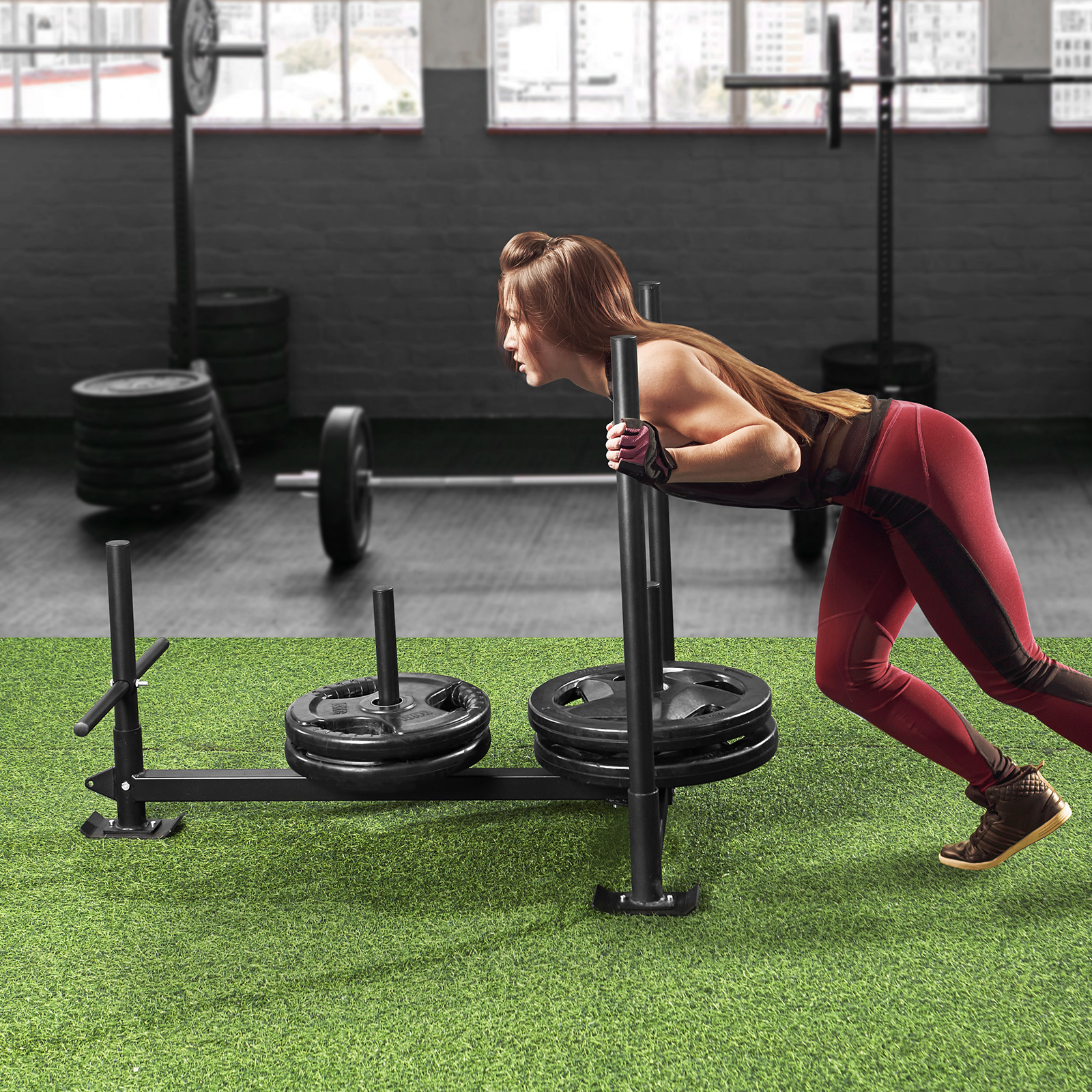 VEVOR Weight Power Pull Push Sled Fitness Strength Speed Resistant Training Sled - Picture 70 of 86