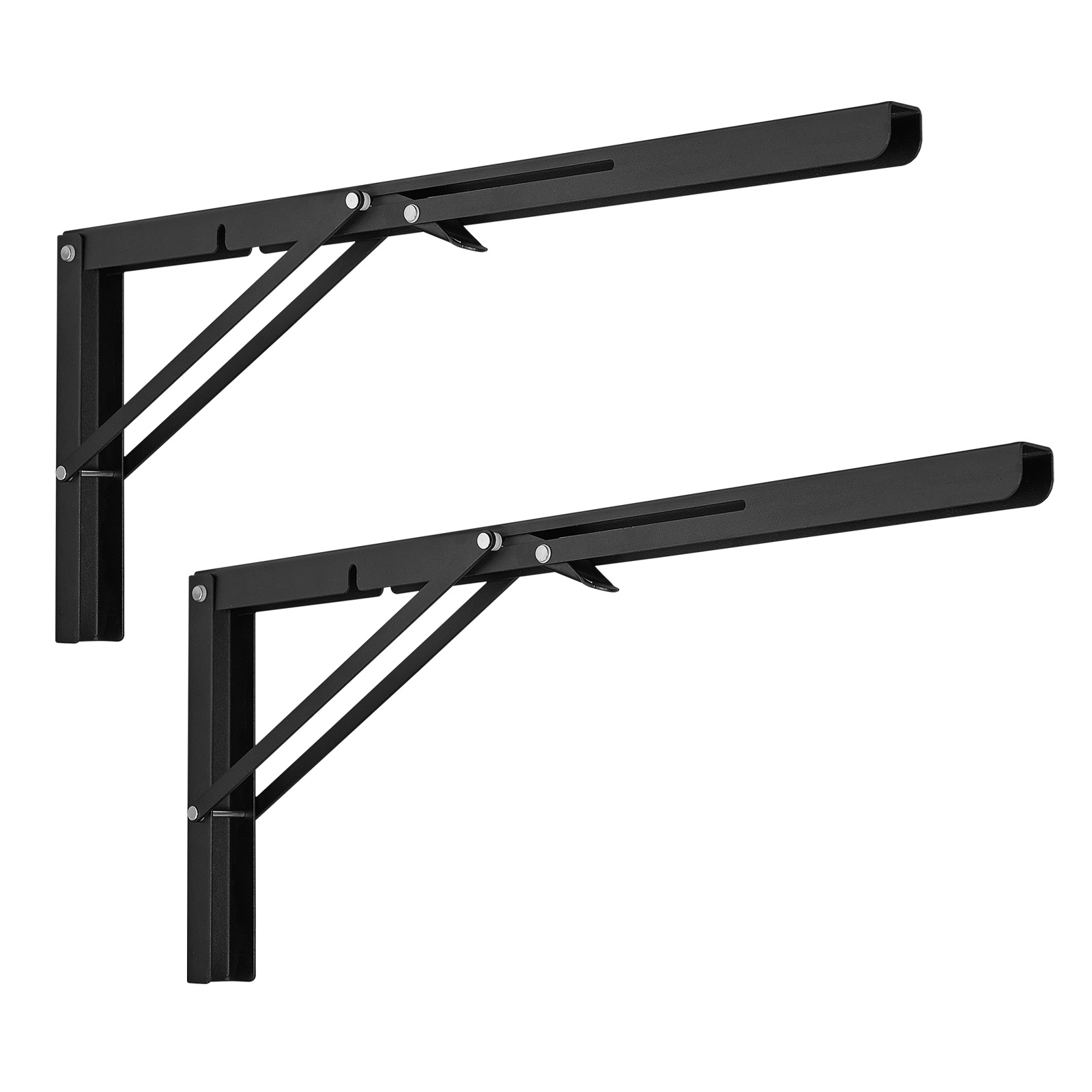 VEVOR 2-12Pcs Shelf Bracket 6"-24" Heavy Duty Floating Shelf Brackets