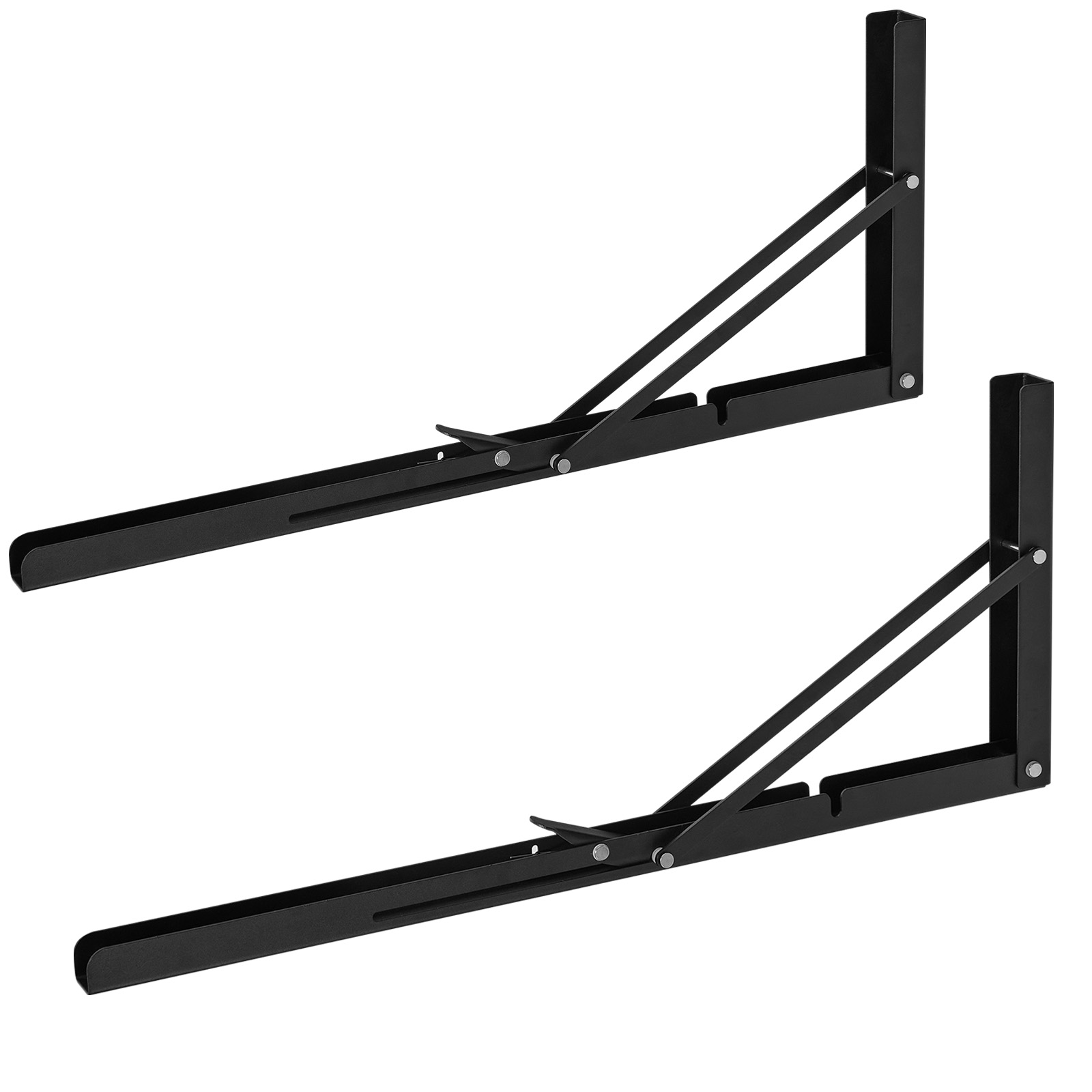 VEVOR 2-12Pcs Shelf Bracket 6"-24" Heavy Duty Floating Shelf Brackets